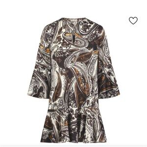 Robert Graham multicolored silk blend paisley dress, 6